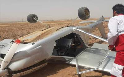 سقوط هواپیمای آموزشی در البرز