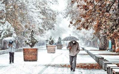 بارش برف در تهران