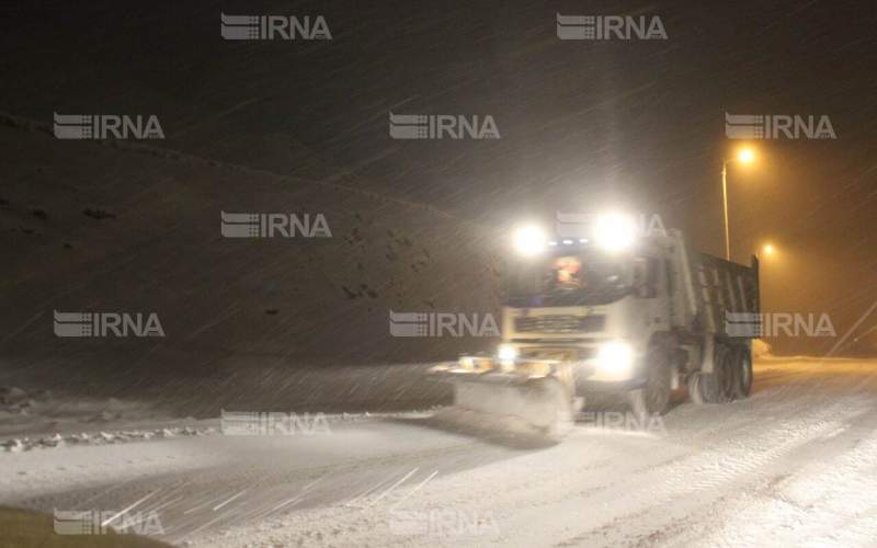 بارش برف در چهار گردنه استان همدان