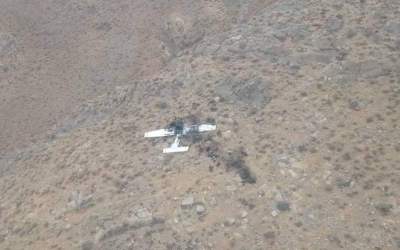 هواپیمای حادثه دیده در افغانستان