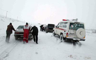 احتمال بارش باران و کولاک برف/آماده باش امدادگران هلال‌احمر در ۱۰ استان