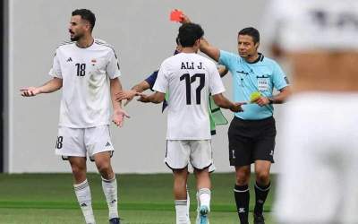 AFC تصمیم فغانی را تایید کرد؛ اخطار دوم‌ به گلزن عراق صحیح بود