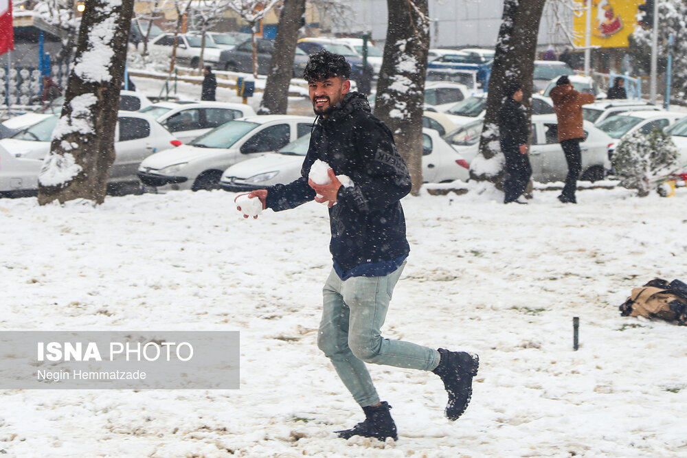 بارش برف در تهران