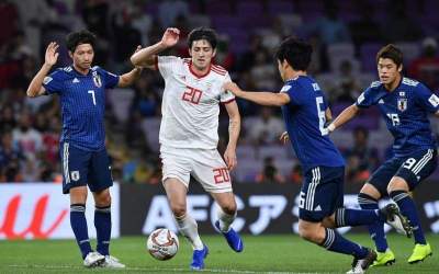 Iran-Japan football match in 2023 AFC Asian Cup
