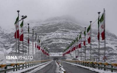 جاده کرج- چالوس لغزنده است