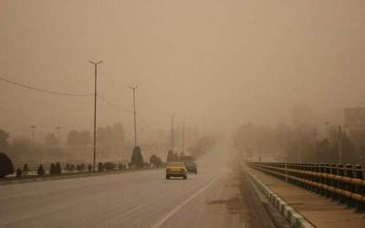 dust storms in Sarakhs bordering Turkmenistan