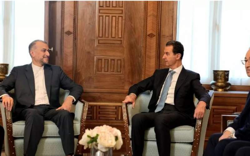 Hossein Amirabdollahian and Syrian President Bashar al-Assad