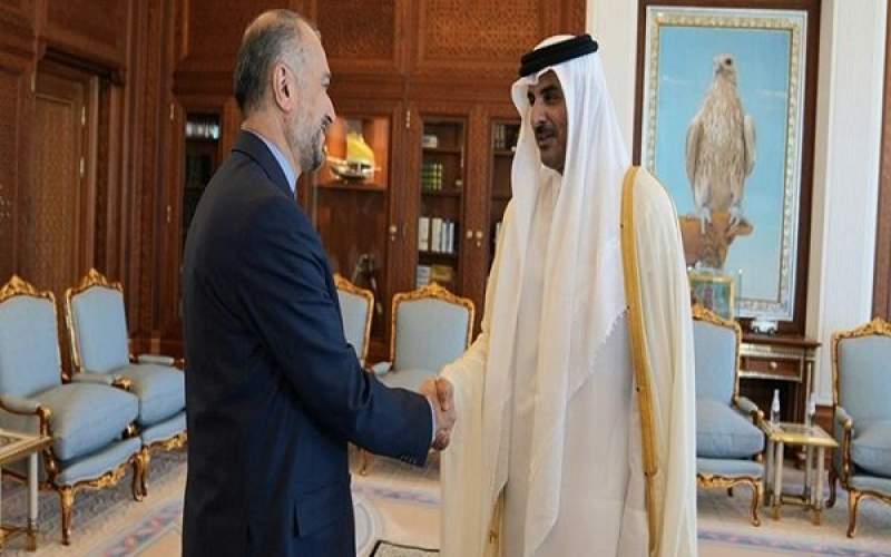 Iran FM and emir of Qatar