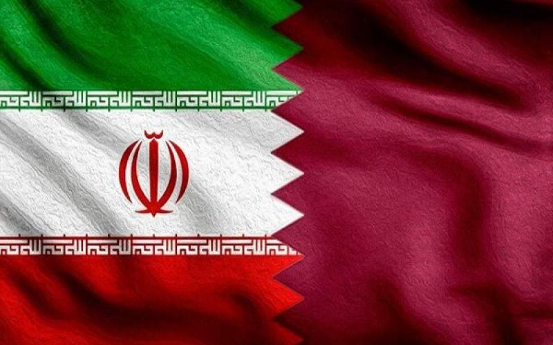 Iran and Qatar flags