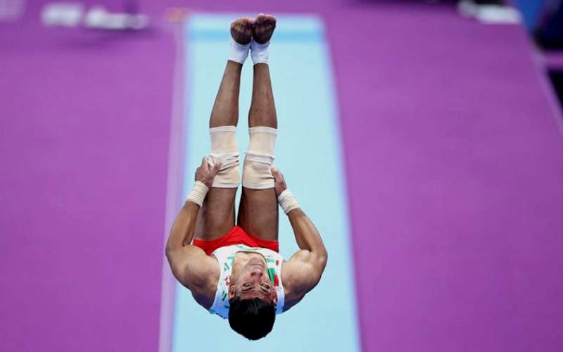 Iran’s national gymnast, Mehdi Olfati