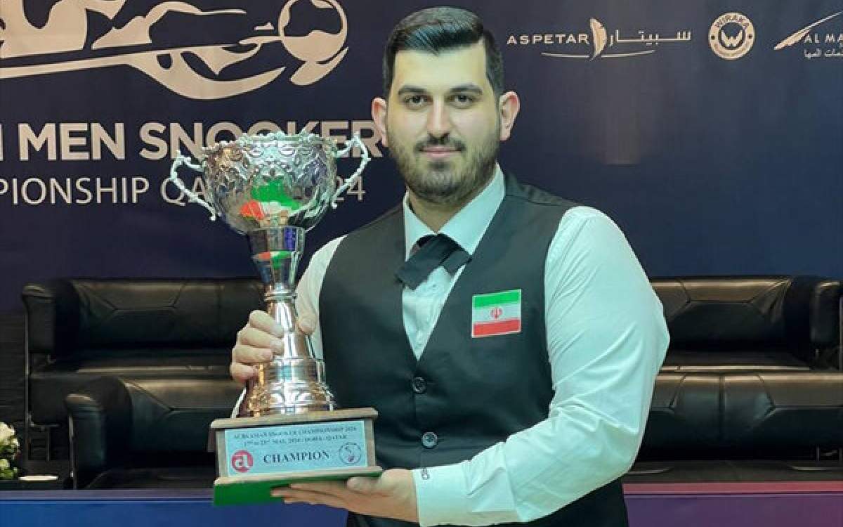 Iranian snooker player Ali Gharagozlou