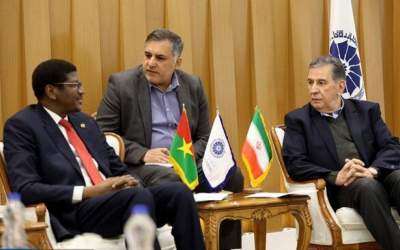head of ICCIMA and Burkina Faso ambassador in Tehran