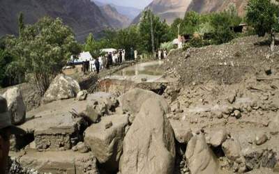 مرگ ۱۷ نفر در پی سیل و رانش زمین در پاکستان