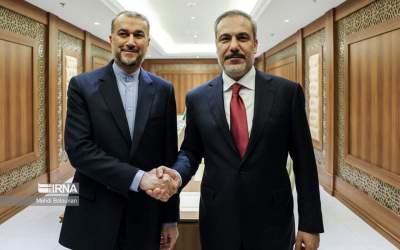 Iranian Foreign Minister Hossein Amirabdollahian and Turkish Foreign Minister Hakan Fidan