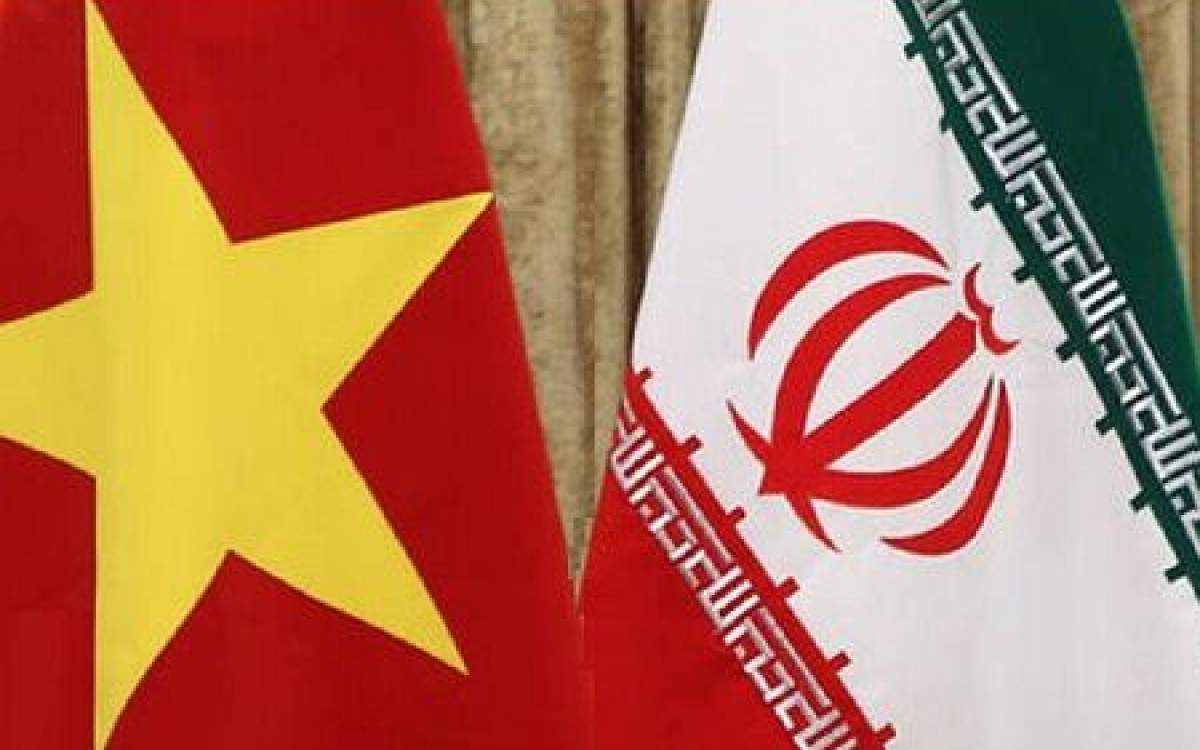 Iran and Vietnam flags