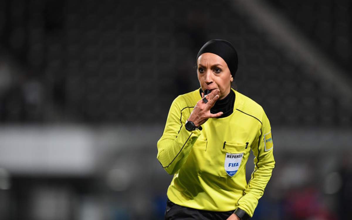 Iranian woman referee, Mahsa Ghorbani