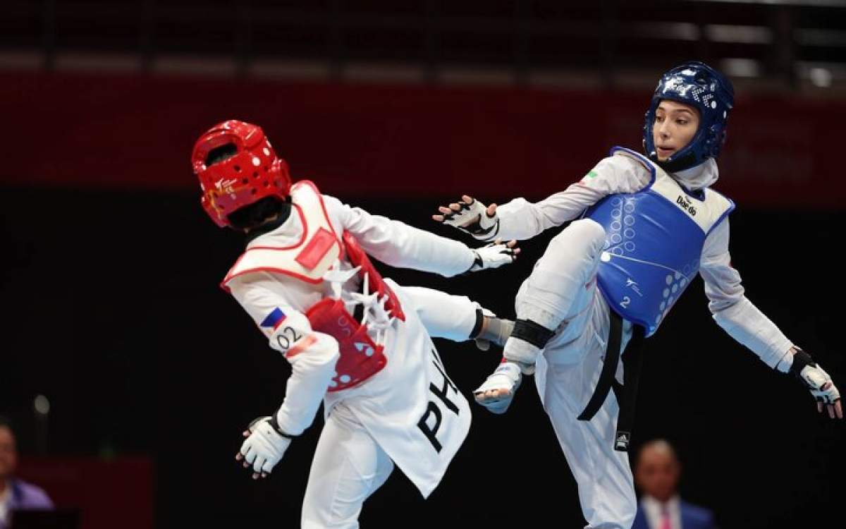 Iranian female taekwondo practitioner Mobina Nematzadeh