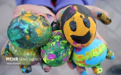 Nowruz colored eggs festival