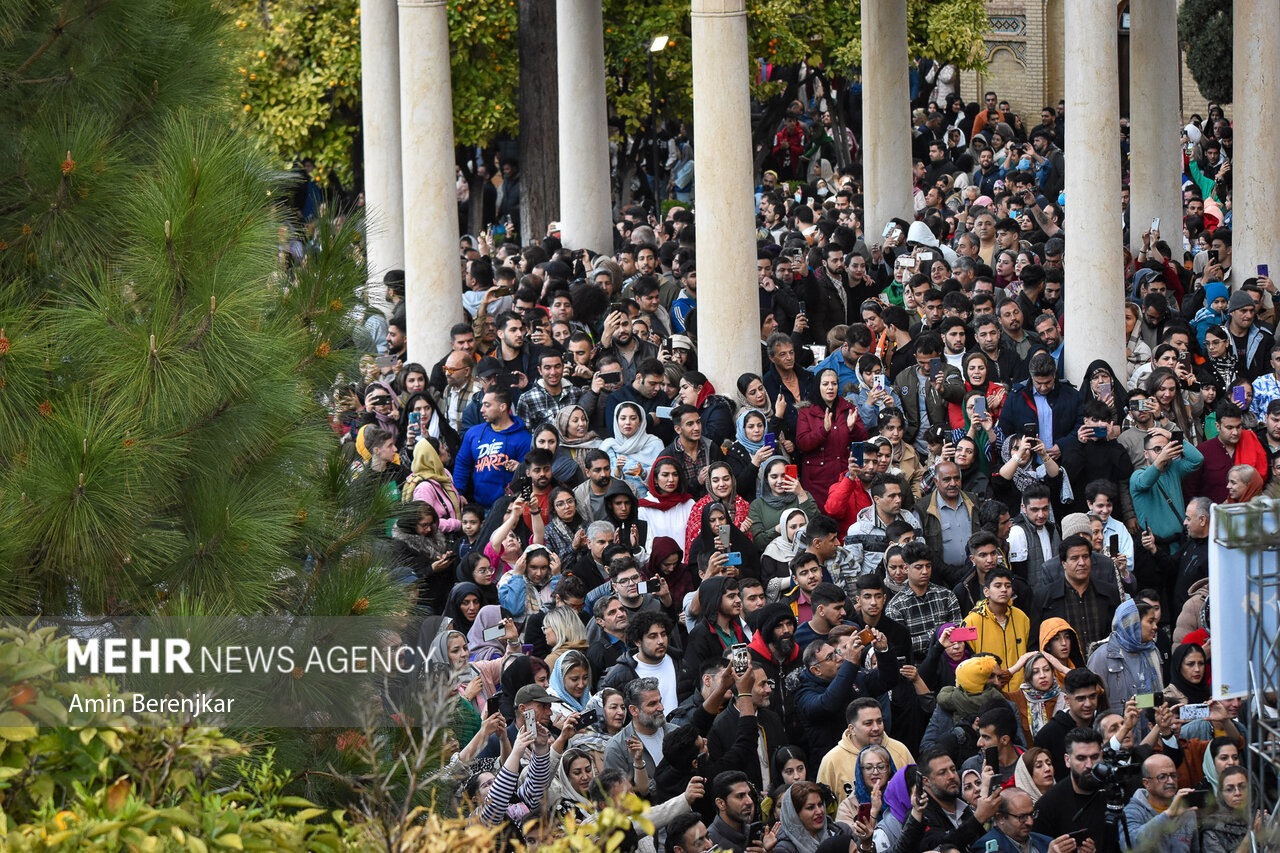 Nowruz celebration at tomb of Hafez Shirazi