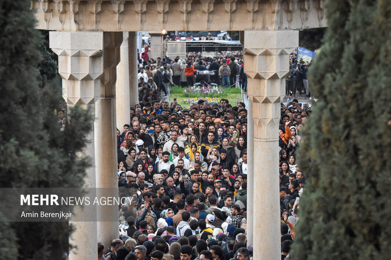 Nowruz celebration at tomb of Hafez Shirazi