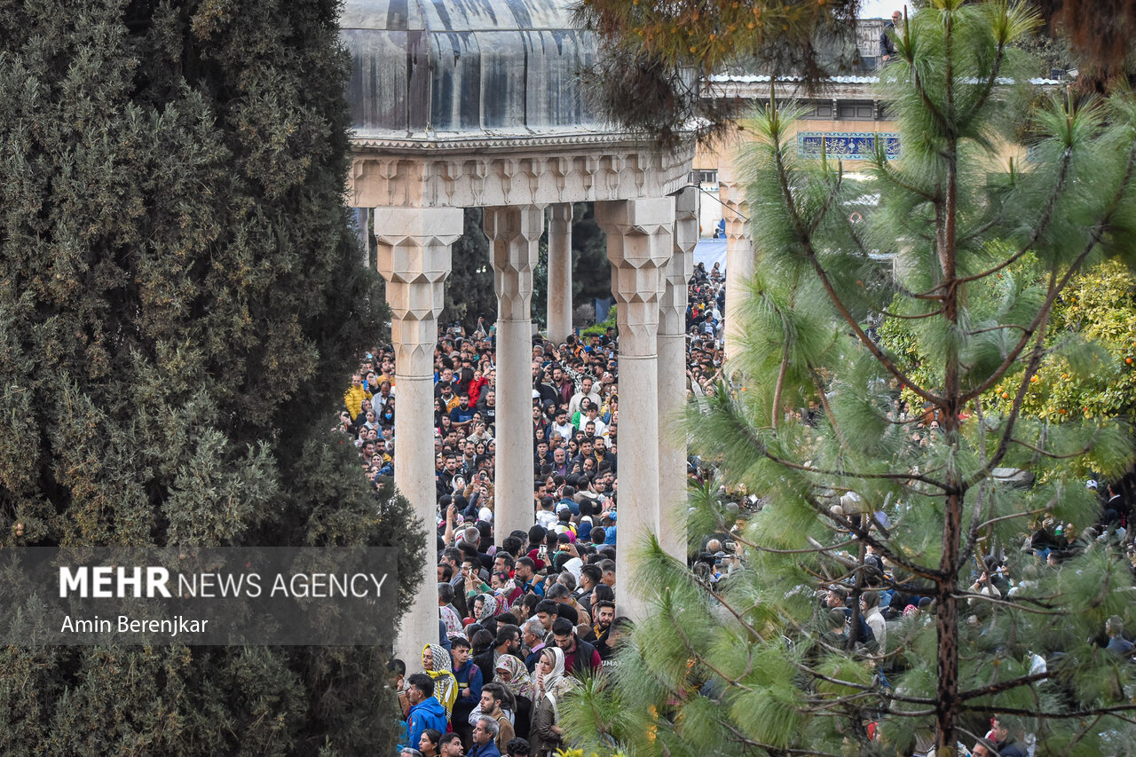 Nowruz celebration at tomb of Hafez Shirazi