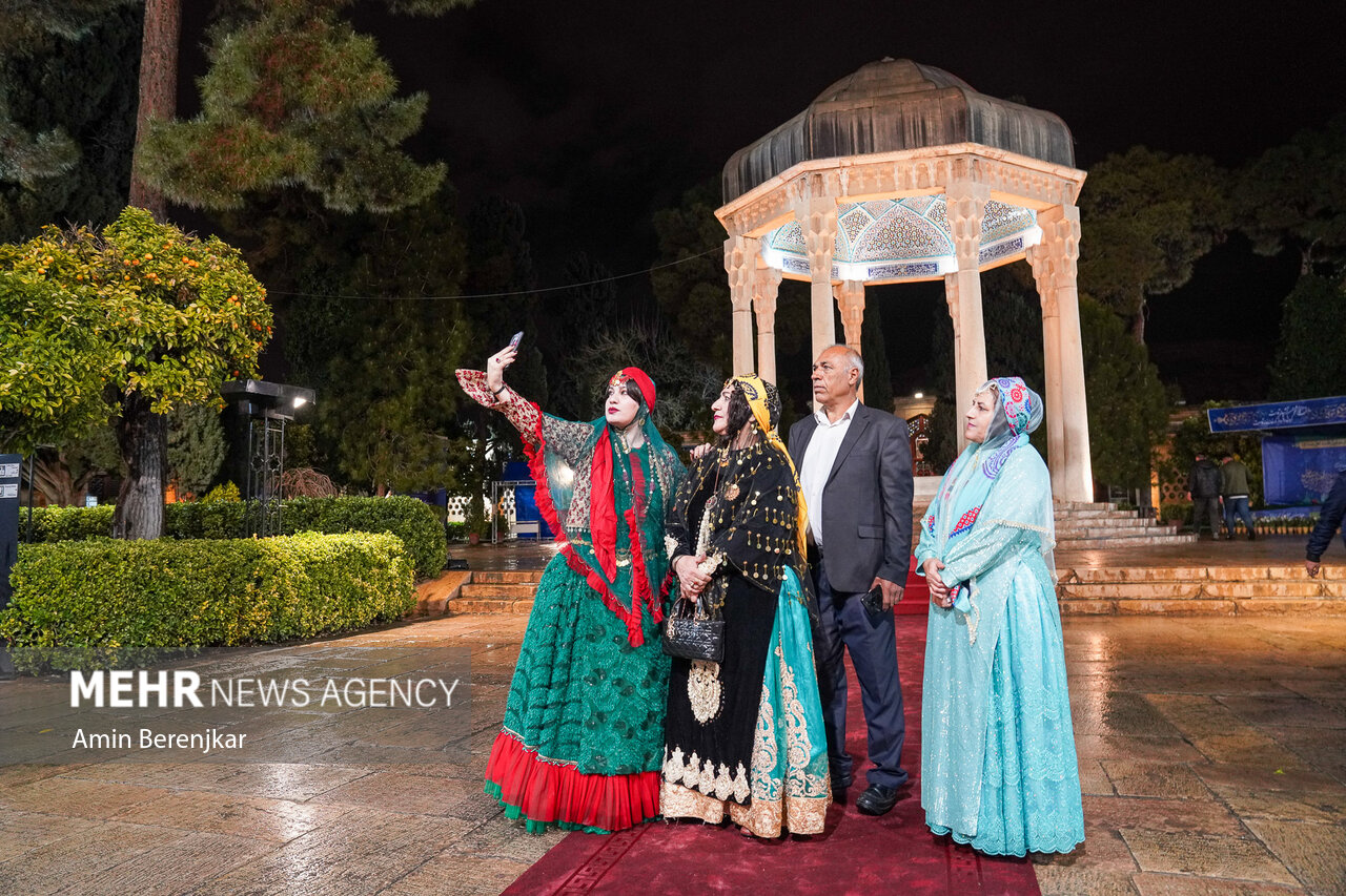 Nowruz celebration at tomb of Hafez Shirazi