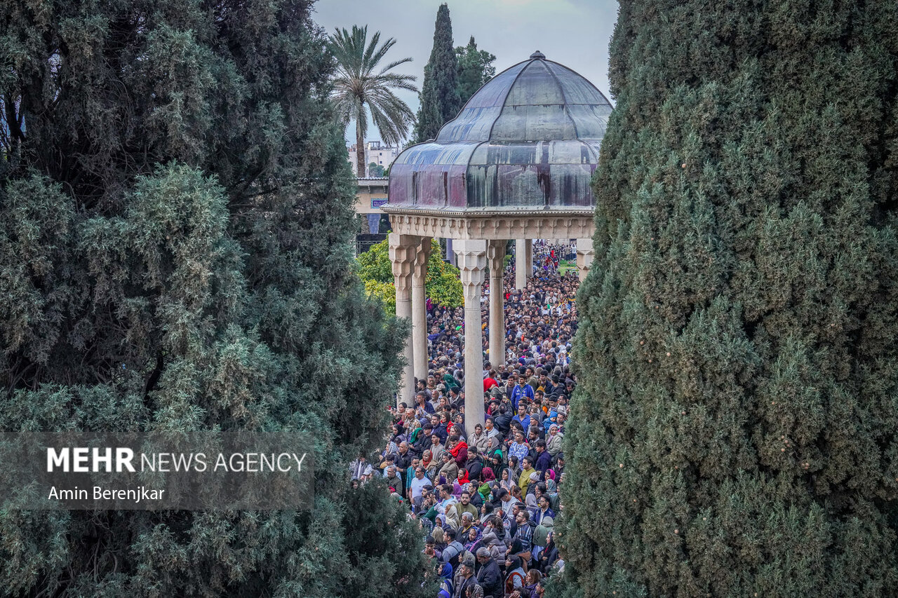 Nowruz celebration at tomb of Hafez Shirazi