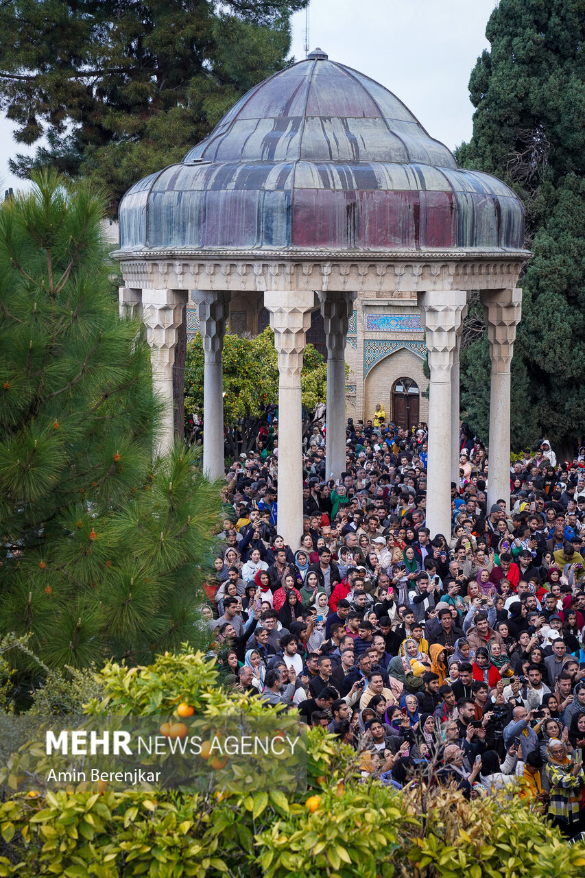 Nowruz celebration at tomb of Hafez Shirazi