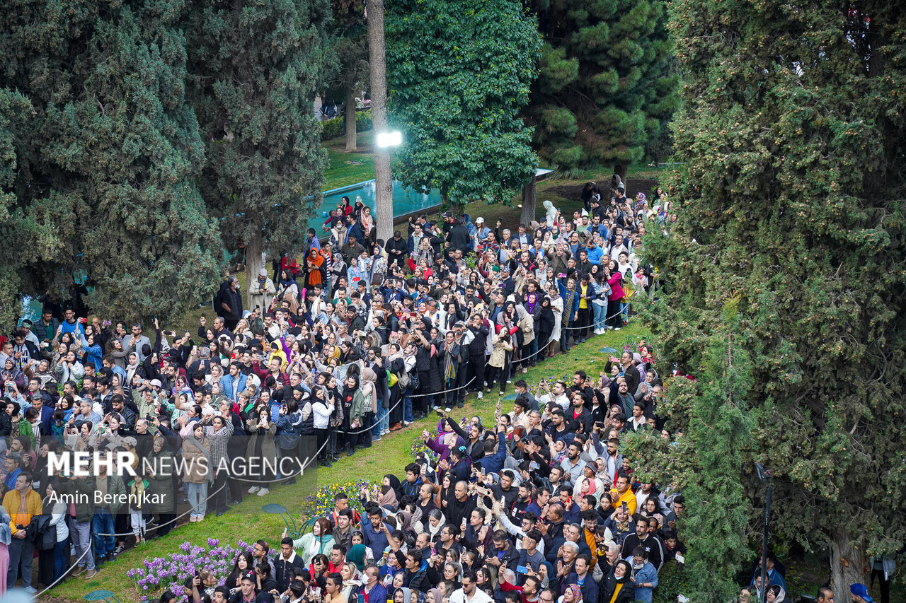 Nowruz celebration at tomb of Hafez Shirazi