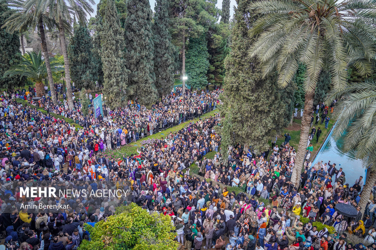 Nowruz celebration at tomb of Hafez Shirazi