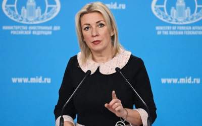 Russian Foreign Ministry spokeswoman Maria Zakharova