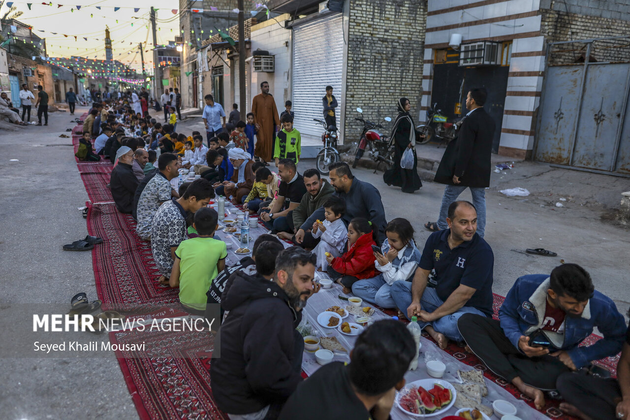 Street Iftar in Iran's Ahvaz