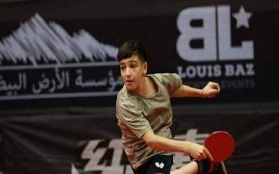 Iranian table tennis players, Benyamin Faraji