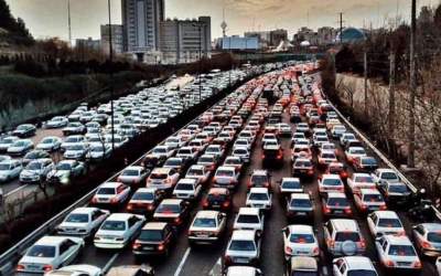 تردد نوروزی بیش از ۴۱ میلیون خودرو در تهران/ آزادراه تهران - کرج دارای بیشترین تردد