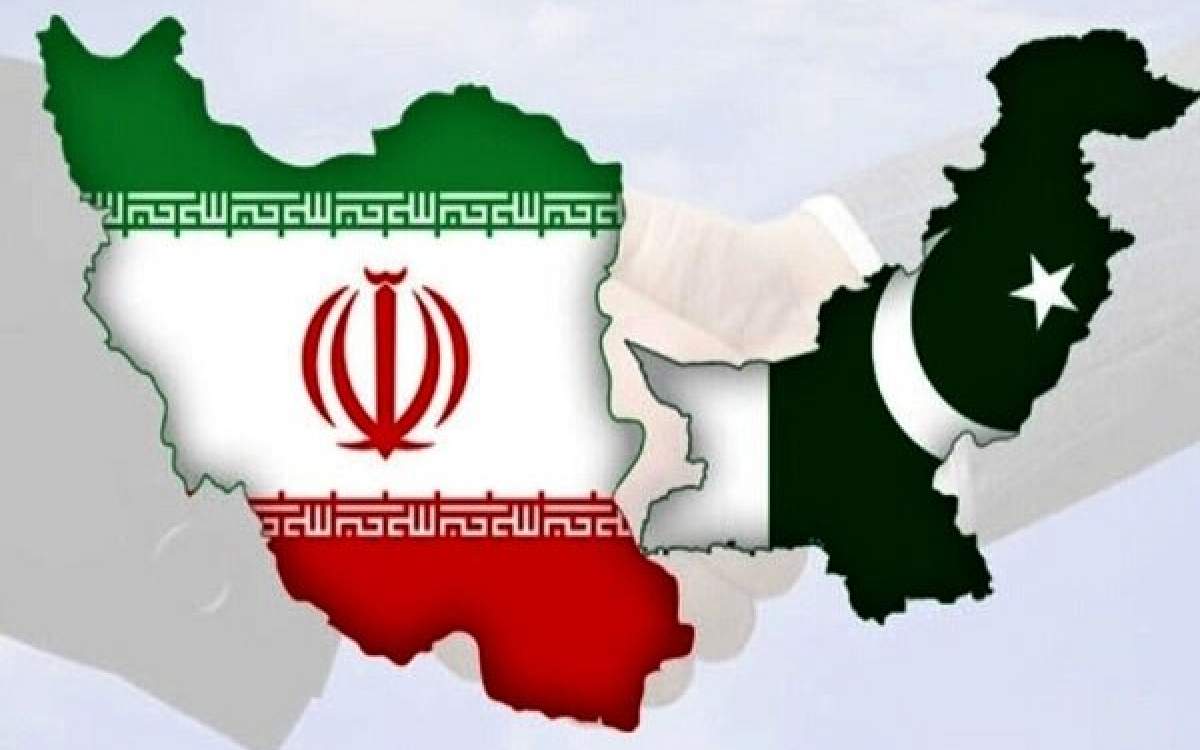 Iran and Pakistan flags