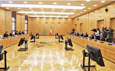 Iran and Turkmenistan officials meeting