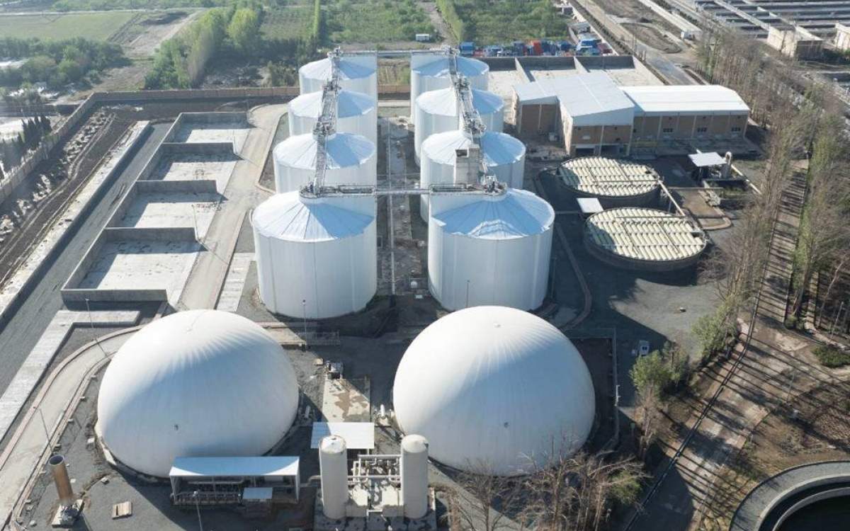 wastewater treatment plant in western Tehran