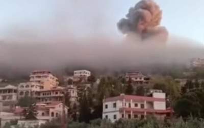 فیلم:‌ پاسخ اسرائیل به حملات موشکی دیشب از جنون لبنان  