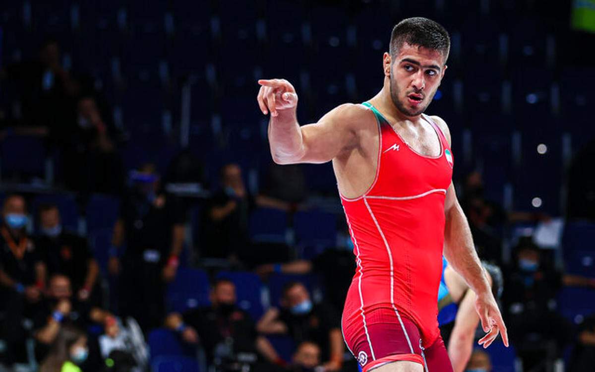 Iranian wrestler, Rahman Amouzad Khalili (65 kg)