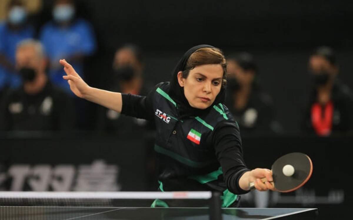 Iranian female table tennis player Neda Shahsavari