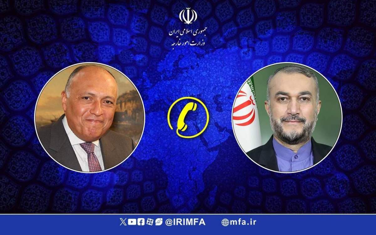 Iranian Foreign Minister Hossein Amirabdollahian phone conversation with  his Egyptian counterpart Sameh Shoukry