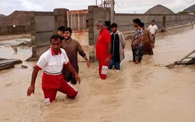 flash floods in Iranian provinces Sistan and Baluchestan