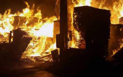 فیلم: آتش سوزی در بازار بندرعباس  
