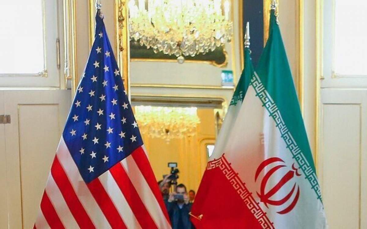 Iran and US flags