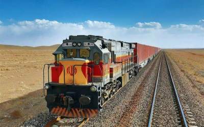 لکوموتیو قطار ترانزیتی افغانستان-ترکیه