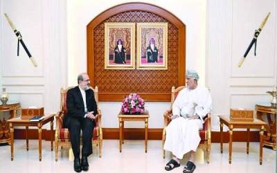 Iran’s Ambassador to Oman Mousa Farhang meeting with Deputy Prime Minister for Defence Affairs of Oman