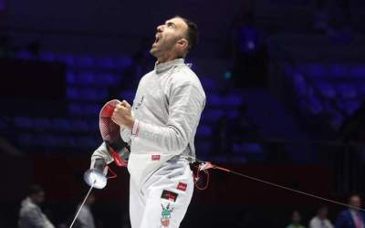 Ali Pakdaman, an Iranian fencer