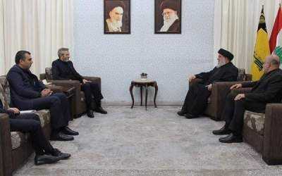 Iran interim FM discusses regional issues with Nasrallah