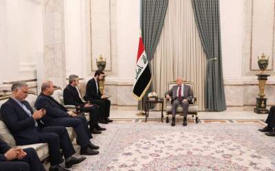 Iraqi pres. receives Iran