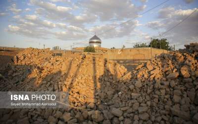 Damage caused by 5 magnitude quake in Iran